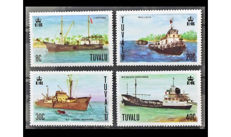 Тувалу 1978 г. "Корабли"