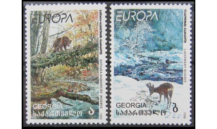 Грузия 1999 г. "Природа и национальные парки"