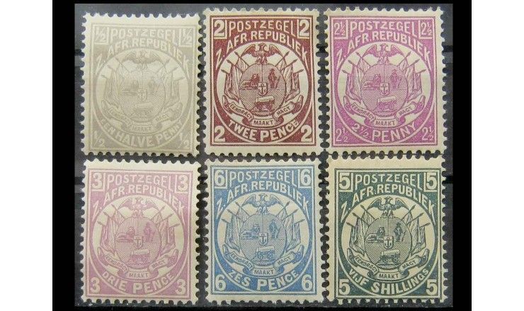 Трансвааль 1885/1893 гг. "Стандартные марки"