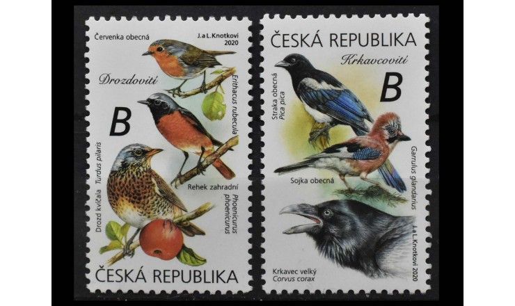 Чехия 2020 г. "Певчие птицы"