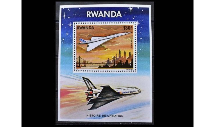 Руанда 1978 г. "История авиации"
