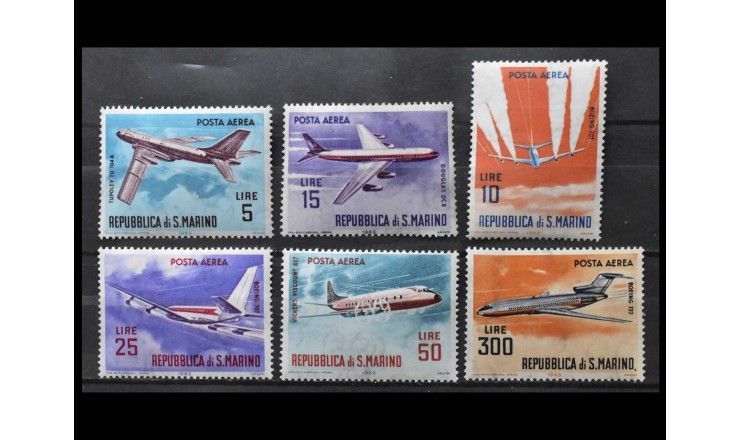 Сан-Марино 1963 г. "Современные самолеты" 
