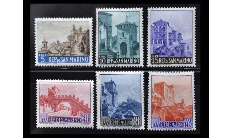 Сан-Марино 1966 г. "Стандартные марки: архитектура"