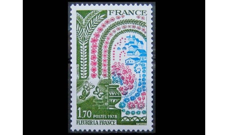 Франция 1978 г. "20 лет кампании "Цветущая Франция"