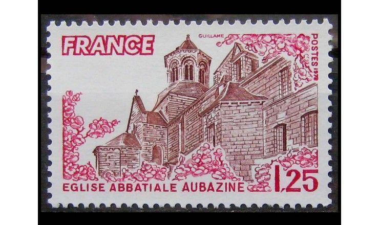 Франция 1978 г. "Обазинское аббатство"