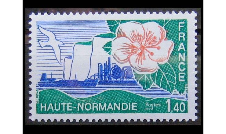 Франция 1978 г. "Регионы Франции: Верхняя Нормандия"
