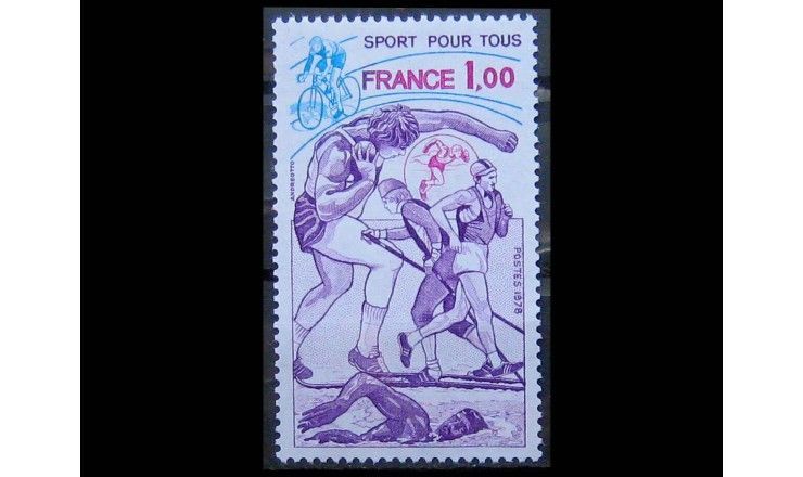 Франция 1978 г. "Спорт"