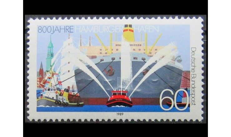 ФРГ 1989 г. "800 лет порту Гамбург"