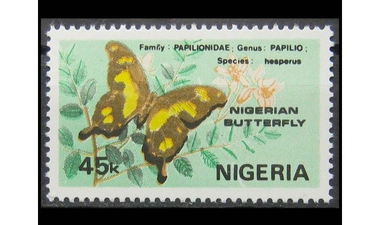 Нигерия 1982 г. "Бабочки"