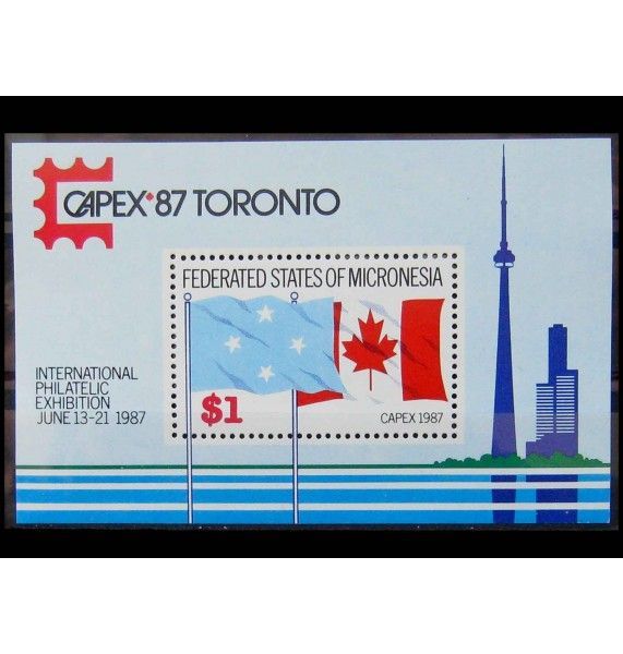 Микронезия 1987 г. "Международная выставка марок "Capex '87"