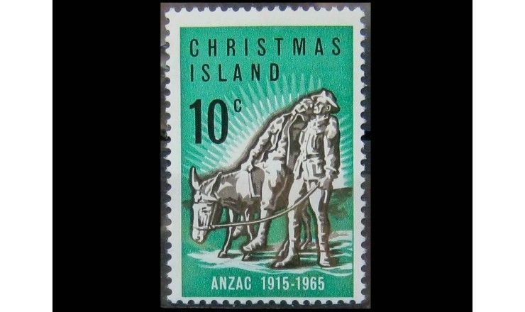 Остров Рождества 1965 г. "Годовщина высадки ANZAC"