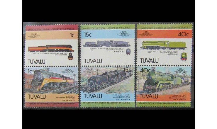 Тувалу 1984 г. "Локомотивы"