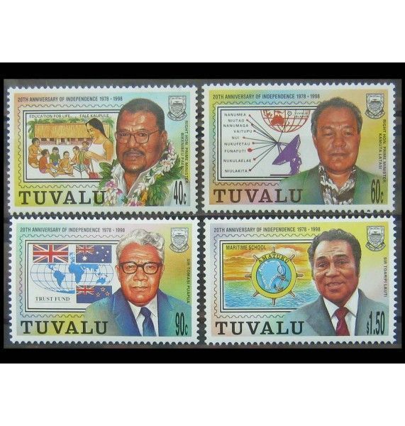 Тувалу 1998 г. "20 лет независимости: премьер-министры"