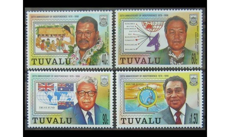 Тувалу 1998 г. "20 лет независимости: премьер-министры"