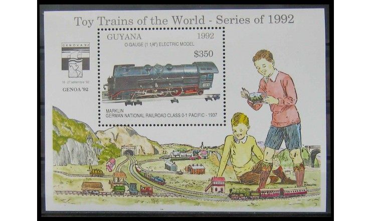Гайана 1992 г. "Старинная немецкая железная дорога"