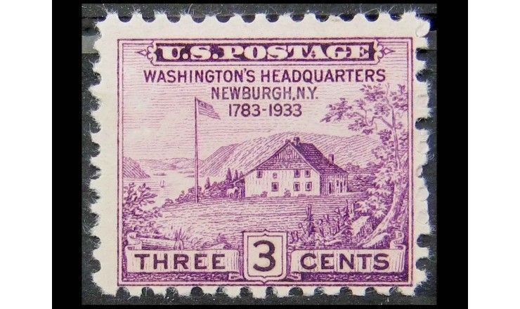 США 1933 г. "Штаб-квартира Вашингтона в Ньюбурге"