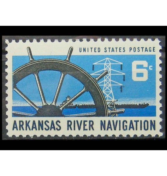 США 1968 г. "Навигация на реке Арканзас" США 1968 г. "Навигация на реке Арканзас"