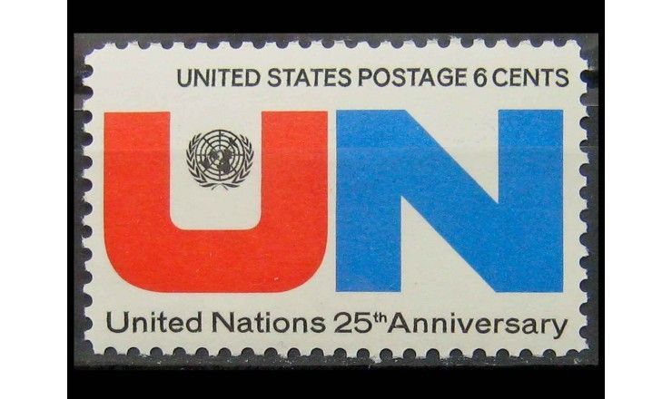 США 1970 г. "25-я годовщина ООН"
