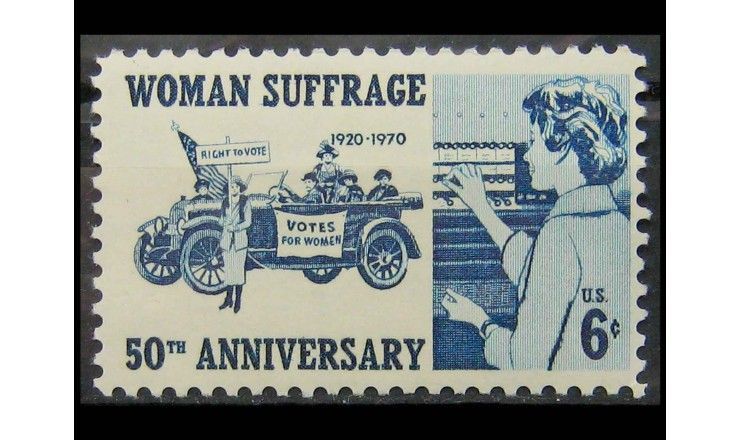 США 1970 г. "50 лет женскому избирательному праву"