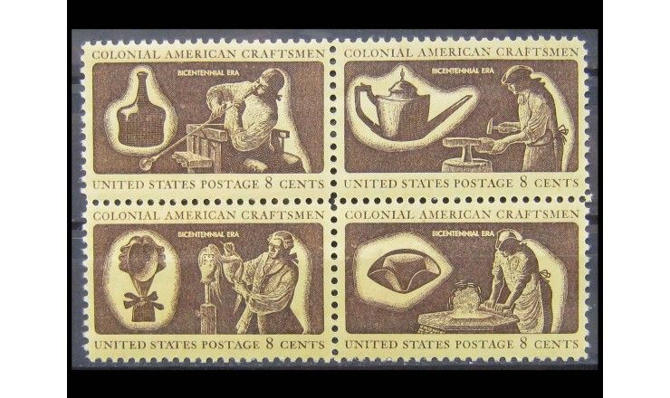 США 1972 г. "200 лет независисмости США: ремесленники" 