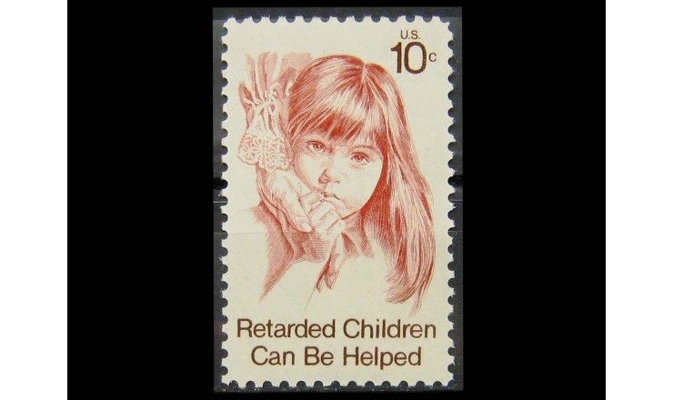 США 1974 г. "Помощь умственно отсталым детям"