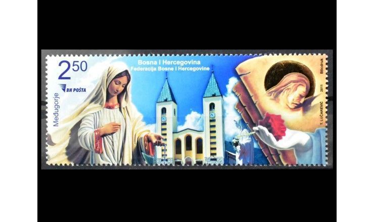 Босния и Герцеговина 2011 г. "Туризм - Меджугорье"