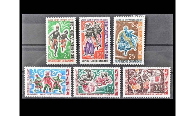 Дагомея 1964 г. "Туземные танцы"