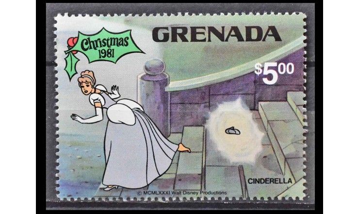 Гренада 1981 г. "Рождество: Персонажи Уолт Диснея"