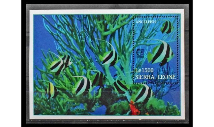 Сьерра-Леоне 1995 г. "Международная выставка марок SINGAPORE`95: Морская фауна"