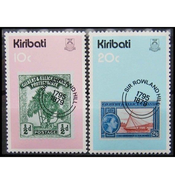 Кирибати 1979 г. "100-летие смерти Роуленда Хилла"