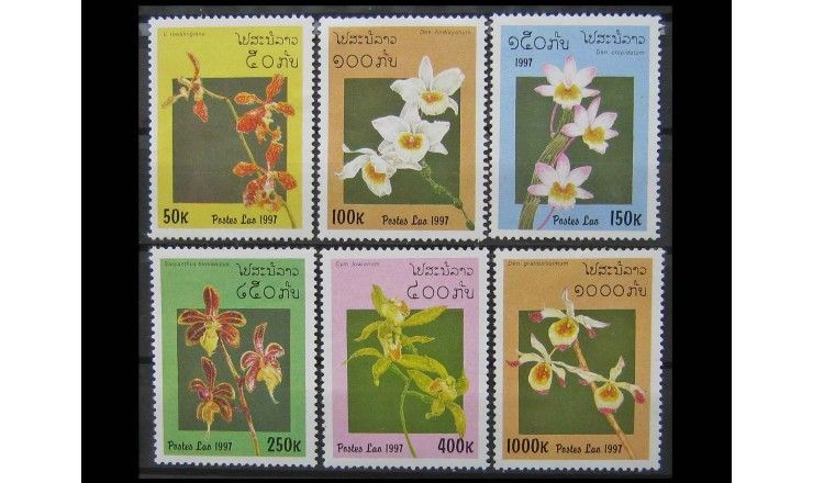 Лаос 1997 г. "Орхидеи"