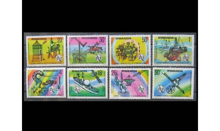 Руанда 1977 г. "Всемирный день телекоммуникаций"