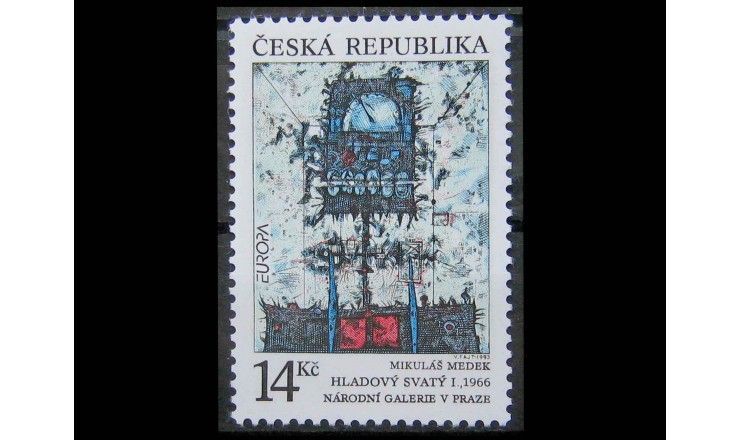 Чехия 1993 г. "Европа: Современное искусство"