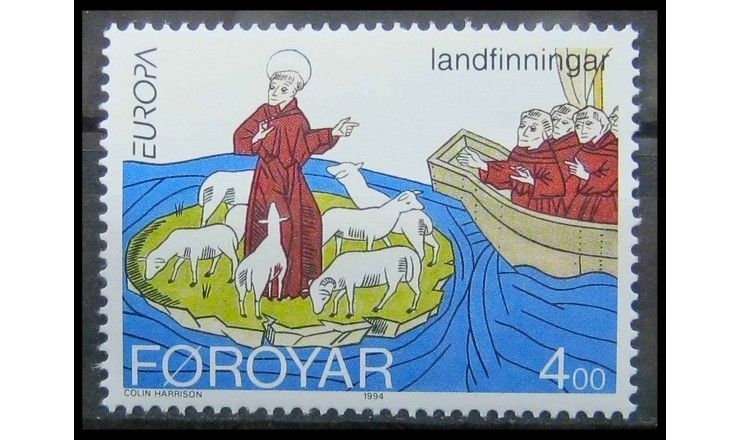 Фарерские острова 1994 г. "Европа: Открытия и изобретения" 