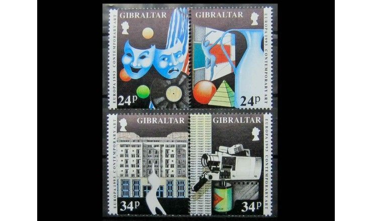 Гибралтар 1993 г. "Европа: Современное искусство"