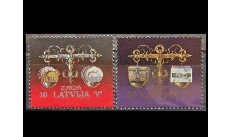 Латвия 1994 г. "Европа: Открытия и изобретения"