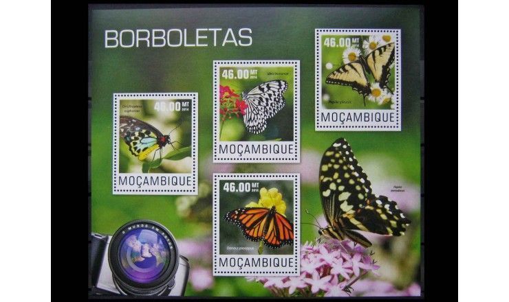 Мозамбик 2014 г. "Бабочки"