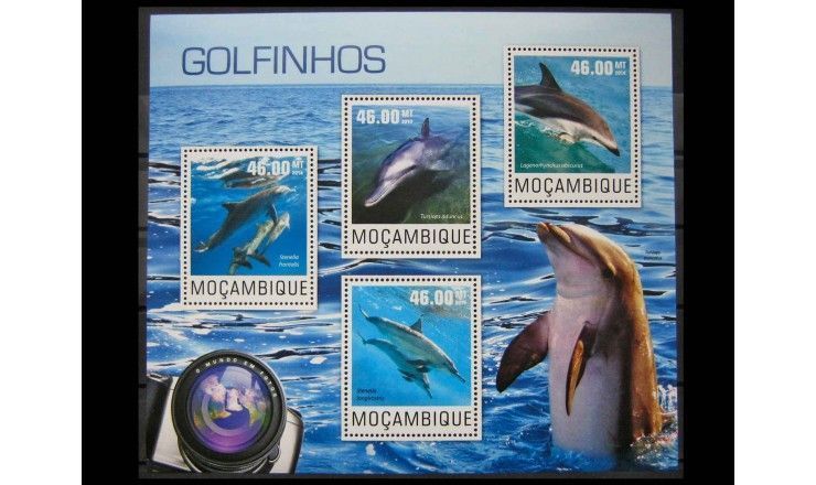 Мозамбик 2014 г. "Дельфины"