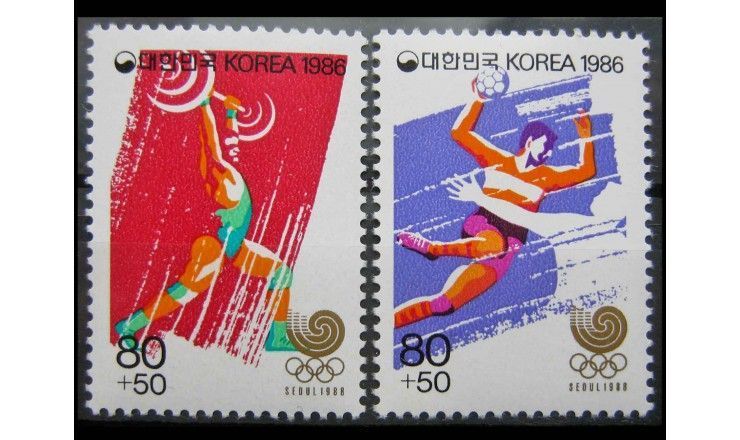 Южная Корея 1986 г. "Летние Олимпийские игры 1988, Сеул" 