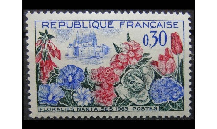 Франция 1963 г. "Цветочная выставка, Нант" 