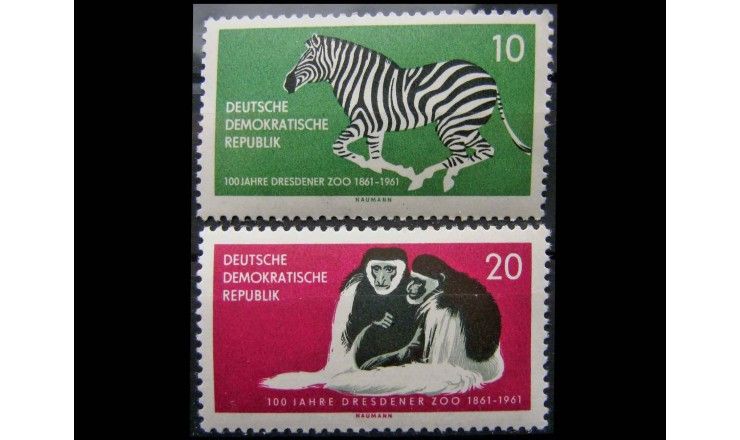 ГДР 1961 г. "150 лет Зоопарку Дрездена"