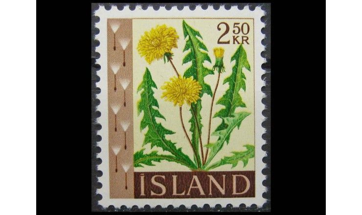 Исландия 1960 г. "Стандартные марки: Цветы"