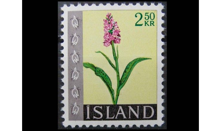 Исландия 1968 г. "Стандартные марки: Цветы"