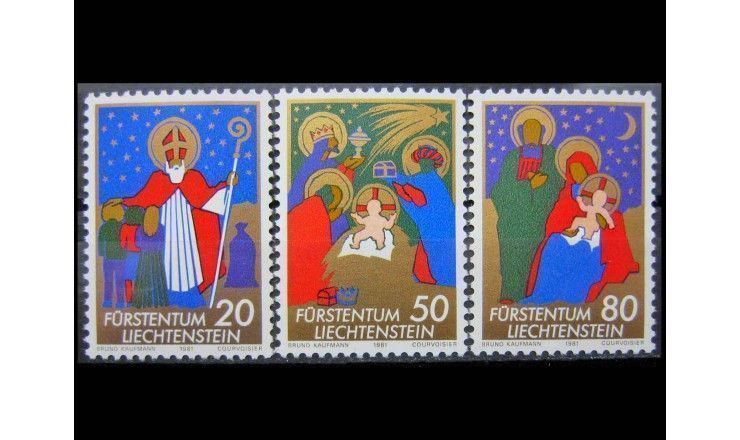 Лихтенштейн 1981 г. "Рождество"