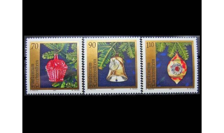 Лихтенштейн 1997 г. "Рождество: Елочные украшения"
