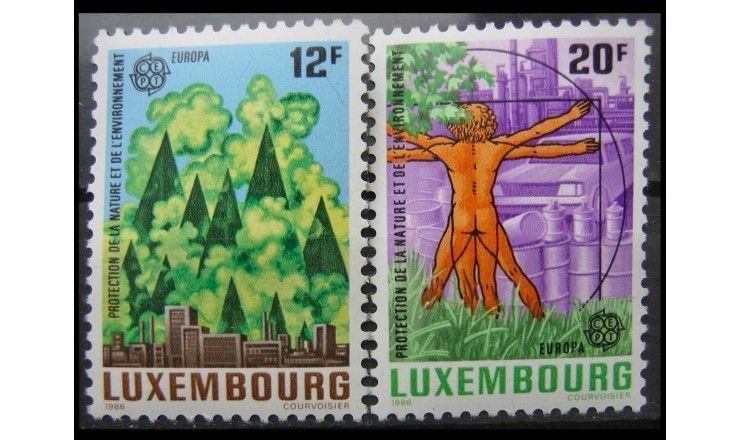Люксембург 1986 г. "Европа: Природа и охрана окружающей среды"
