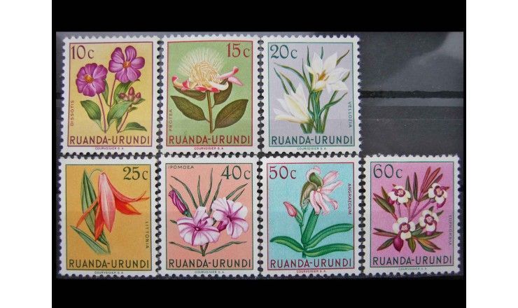 Руанда-Урунди 1953 г. "Стандартные марки: Местная флора"
