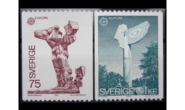 Швеция 1974 г. "Европа: Скульптуры"