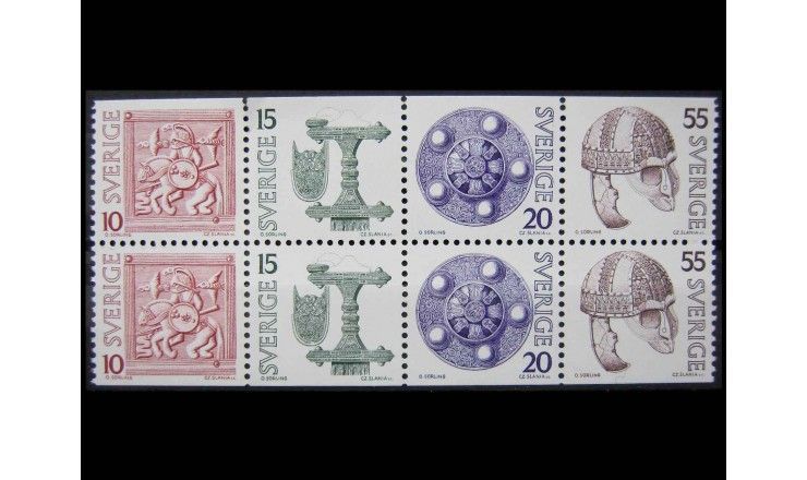Швеция 1975/1976 гг. "Стандартные марки: Археологические находки"