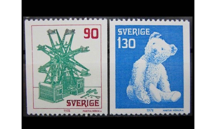 Швеция 1978 г. "Рождество: Игрушки"